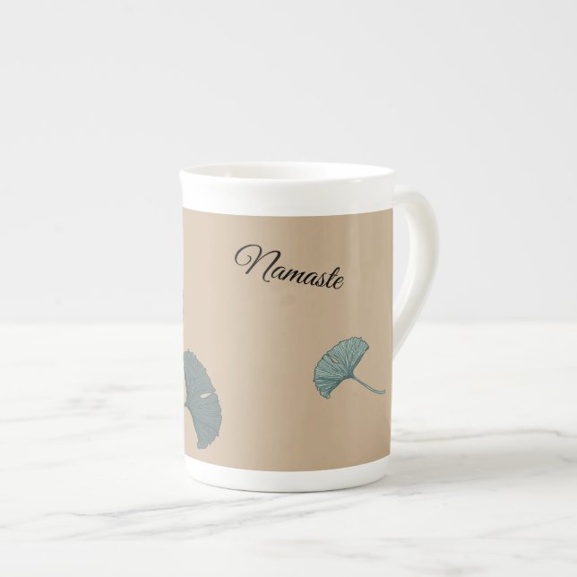 Namaste - Thank You Bone China Mug (Front Right)