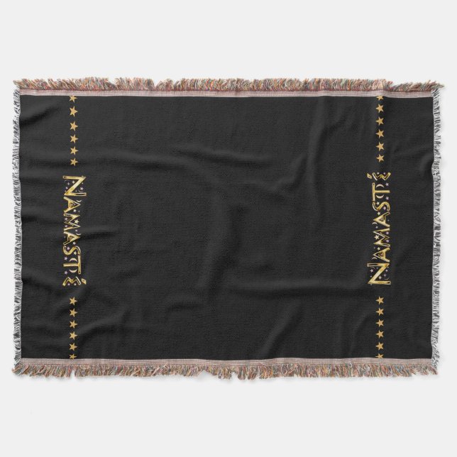Namasté Throw Blanket (Front)