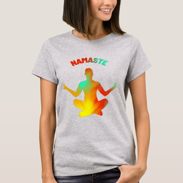 namaste tie dye T-Shirt (Front)
