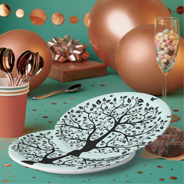 Namaste Tree of Life  Paper Plate (Multi)