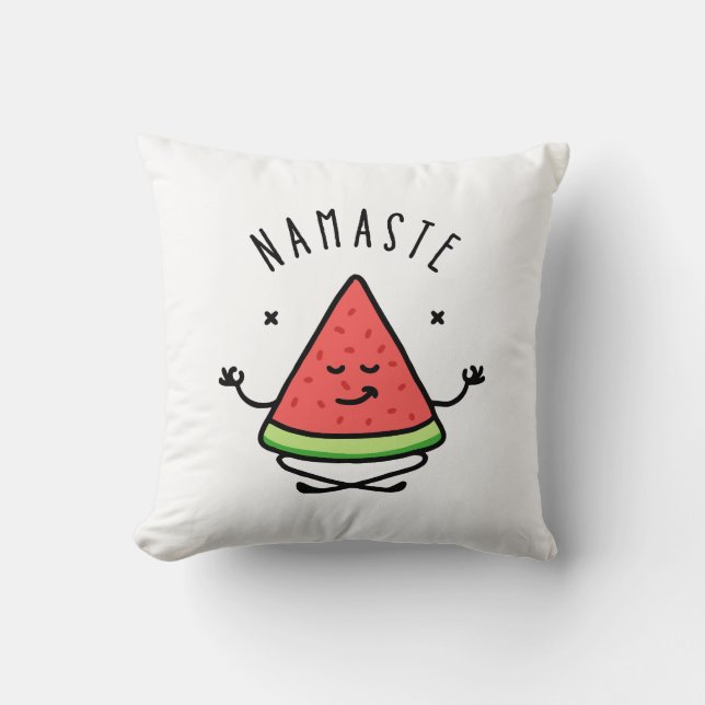 Namaste Watermelon Yoga Cushion (Front)