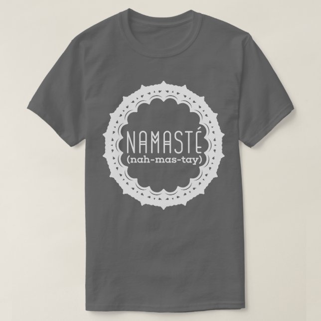 Namaste white T-Shirt (Design Front)
