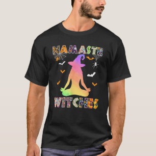 Namaste Witches Halloween Costume Yoga Poses Lover T-Shirt