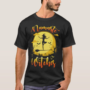 Namaste Witches Halloween Yoga Lover Costume T-Shirt