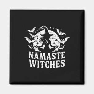 Namaste Witches Yoga Halloween Meditation Magnet