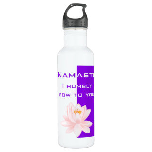 Namaste with Lotus flower 710 Ml Water Bottle