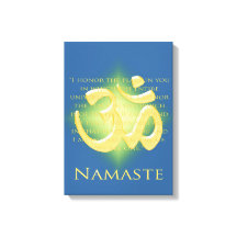 Namaste with Om symbol