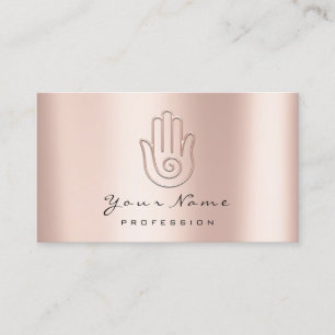 Namaste Yoga Hand Massage Logo Appointment Card