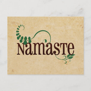 Namaste Yoga Postcard