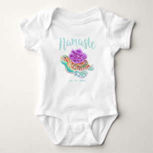 Namaste Yoga Sea Turtle Baby Infant Bodysuit