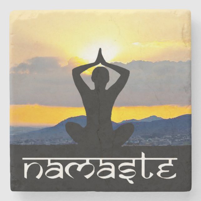Namaste, Yoga Sunrise, Coasters (Front)
