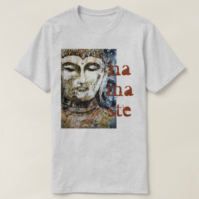 Namaste Zen Buddha Art Men's T-Shirt (Design Front)