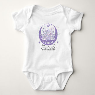 Namaste Zen Moon Cycle Lotus Enjoy the Journey Baby Bodysuit