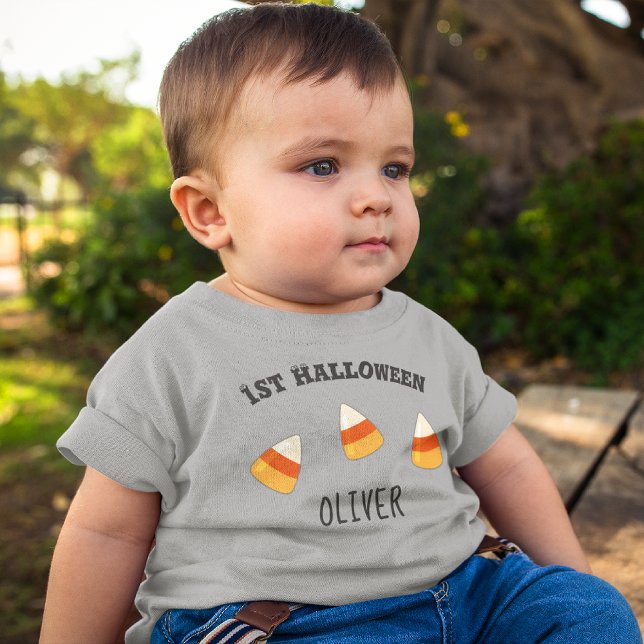 Name, 1st Halloween 3 to 24 months Toddler Baby T-Shirt (Creator Uploaded)
