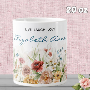 Name    20oz Watercolor 1600s Dutch Florals Mug