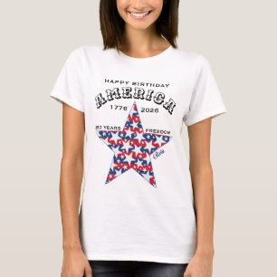 Name    250th Happy Birthday America Stars Women's T-Shirt