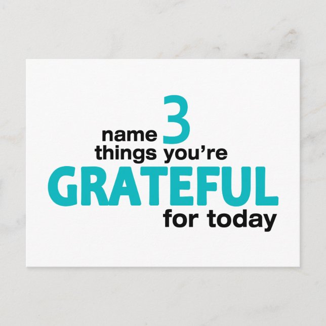 Name 3 Things... Product Line Postcard (Front)