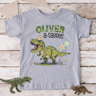 Name-a-saurus TRex Dinosaur Custom Kids Birthday