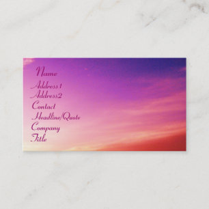 Name, Address1, Address2, Contact, ... Business Card