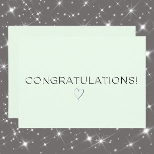 Name, Address    Honey Dew Congrats Flat Card