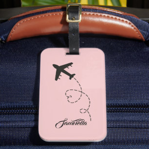 Name Aeroplane Destination Travel bridesmaids Gift Luggage Tag