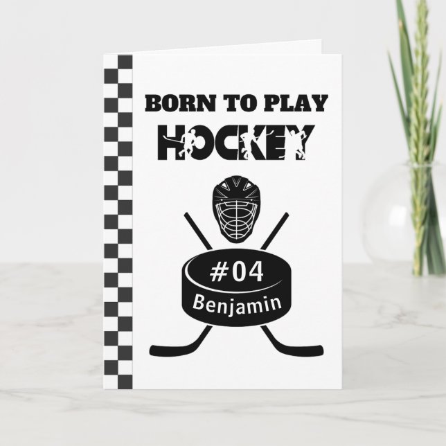 Name Age Jersey Number Sentiment Hockey Sport  Card (Front)