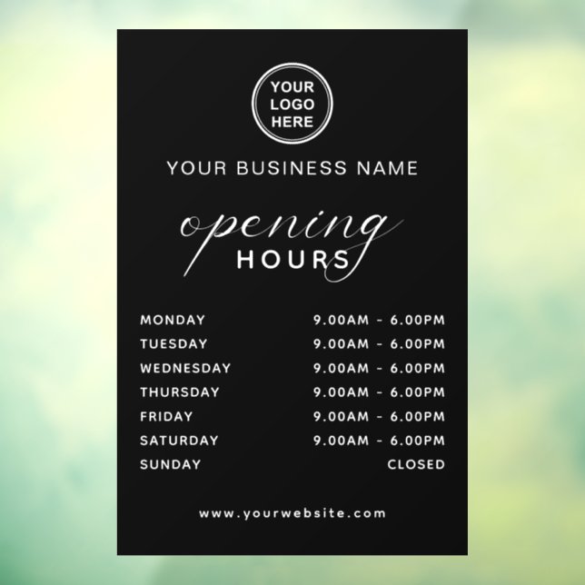 Name and Logo Business Opening Hours Modern (Sheet 3)