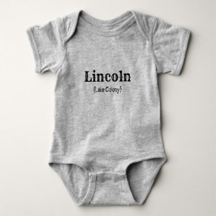 Name and Meaning (Lincoln) Baby Bodysuit
