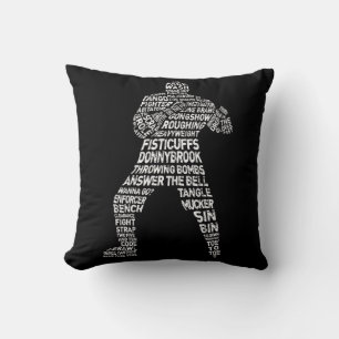 Name And Number Hockey Enforcer Cushion
