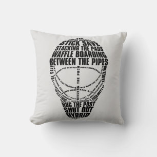 Name And Number Hockey Goalie Mask Cushion