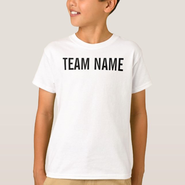 Name and number t-shirts. T-Shirt (Front)