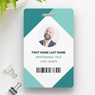 Name and Photo Professional Employee ID Card ID Badge