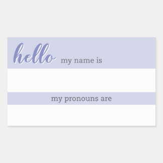 Name and Pronoun Tag – Lilac