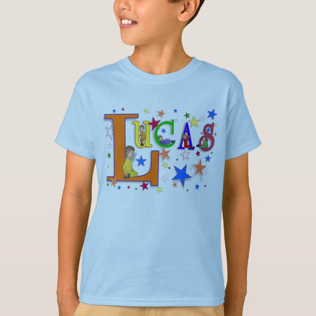 Name Art - "Lucas" T-Shirt (Front)
