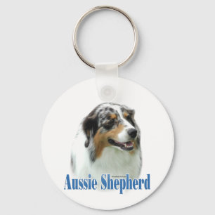 Name Australian Shepherd Key Ring