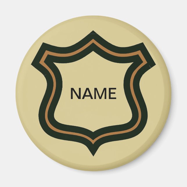 Name Badge, add text Magnet (Front)
