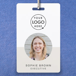 Name Badge Card   Custom QR Code Employee ID Badge