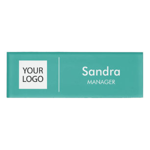 Name Badge Magnet Custom Logo Employee Staff