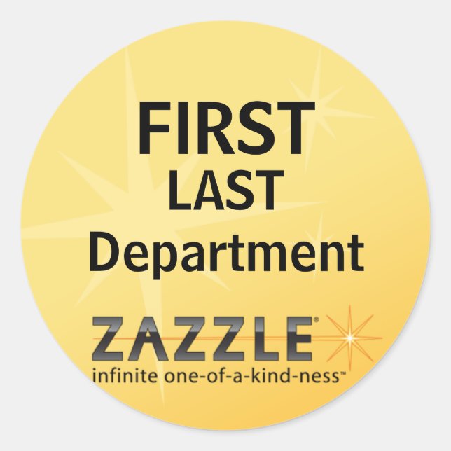 Name Badge Sticker (Front)