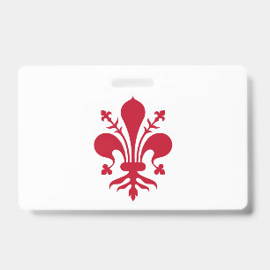 Name Badge with flag of Florence ID Badge