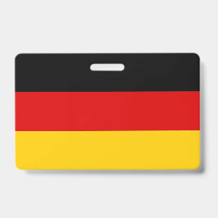 Name Badge with flag of Germany ID Badge