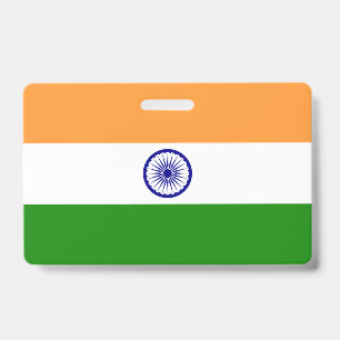 Name Badge with flag of India ID Badge
