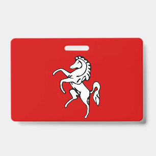 Name Badge with flag of Kent county, England ID Badge