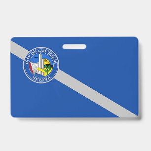 Name Badge with flag of Las Vegas City ID Badge