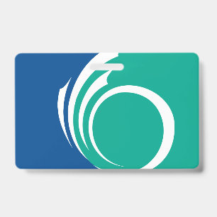 Name Badge with flag of Ottawa, Canada ID Badge