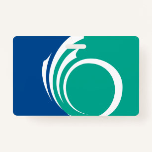 Name Badge with flag of Ottawa, Canada ID Badge