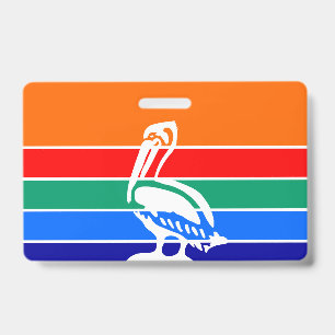 Name Badge with flag of St. Petersburg ID Badge