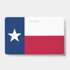 Name Badge with flag of Texas, USA
