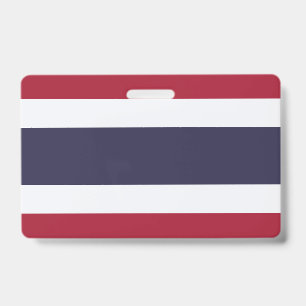 Name Badge with flag of Thailand ID Badge