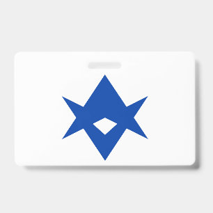 Name Badge with flag of Toyota City, Japan ID Badge